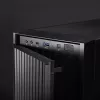 Computergehäuse CHIEFTEC BW-01B-OP Midi Tower ATX/ITX, unterstützt 6×3,5 Zoll + 4×2,5 Zoll, 2×5,25 Zoll, hinten 1×120 mm, SGCC, schwarz, 200×510×465 mm