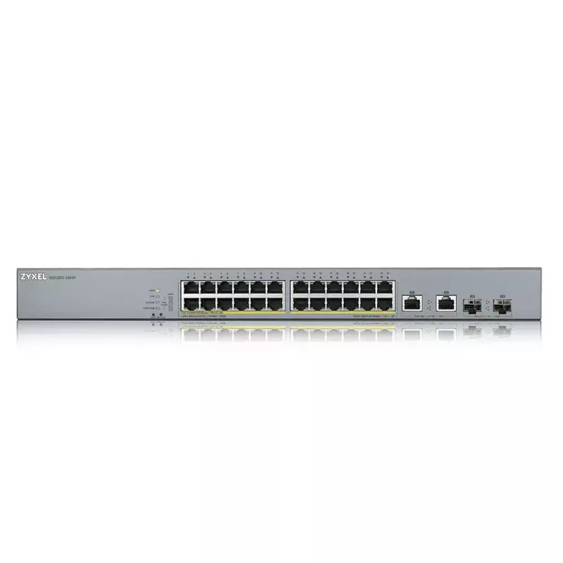 Zyxel GS1350-26HP-EU0101F Netzwerk-Switch Managed L2 Gigabit Ethernet (10/100/1000) Power over Ethernet (PoE) Grau