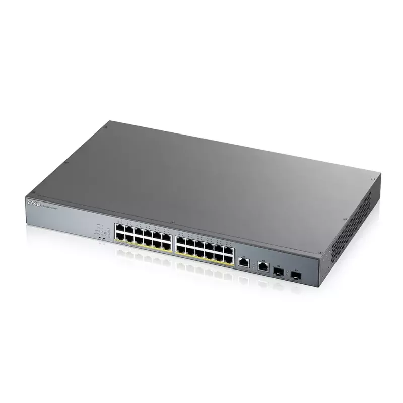 Zyxel GS1350-26HP-EU0101F Netzwerk-Switch Managed L2 Gigabit Ethernet (10/100/1000) Power over Ethernet (PoE) Grau