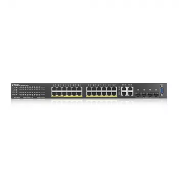 Zyxel GS2220-28HP-EU0101F Netzwerk-Switch Managebar L2 Gigabit Ethernet (10/100/1000) Power over Ethernet (PoE) Schwarz