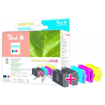 Peach 316405 Tintenpatrone 5 Stk. Schwarz, Cyan, Magenta, Gelb