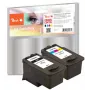 Peach 316603 Tintenpatrone 2 Stk. Schwarz, Cyan, Magenta, Gelb