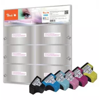 Peach 319010 Tintenpatrone 5 Stk. Schwarz, Cyan, Hellcyan, Hellmagenta, Magenta, Gelb