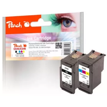 Peach 319023 Tintenpatrone Kompatibel Schwarz, Cyan, Magenta, Gelb
