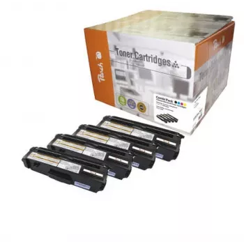 Peach Combi Packung, kompatibel mit TN-328, 6000 Seiten, 6000 Seiten, Schwarz, Cyan, Magenta, Gelb, 4 Stück