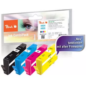 Peach 0F319477 Tintenpatrone 4 Stück Schwarz, Cyan, Magenta, Gelb