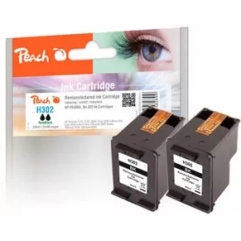 Peach 319611 Tintenpatrone 2 Stück Kompatibel Standard-Reichweite Schwarz