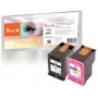 Peach 0F319637 Tintenpatrone 2 Stk. Schwarz, Cyan, Magenta, Gelb