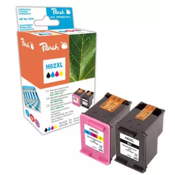 Peach 0F319639 Tintenpatrone 2 Stk. Schwarz, Cyan, Magenta, Gelb