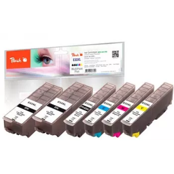 Peach 0F319672 Tintenpatrone 6 Stück Hohe (XL) Reichweite Schwarz, Cyan, Magenta, Gelb