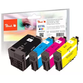 Peach 319815 Tintenpatrone 4 Stück Kompatibel Schwarz, Cyan, Magenta, Gelb