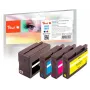 Peach 0F319883 Tintenpatrone 4 Stück Schwarz, Blau, Magenta, Gelb