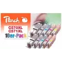 Peach 0F319980 Tintenpatrone 10 Stück Schwarz, Cyan, Magenta, Fotoschwarz, Gelb
