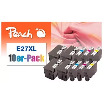 Peach 0F319986 Tintenpatrone 10 Stück Schwarz, Cyan, Magenta, Gelb
