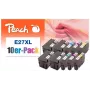Peach 0F319986 Tintenpatrone 10 Stück Schwarz, Cyan, Magenta, Gelb
