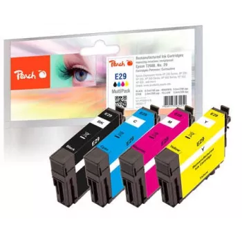 Peach 320117 Tintenpatrone Schwarz, Cyan, Magenta, Gelb