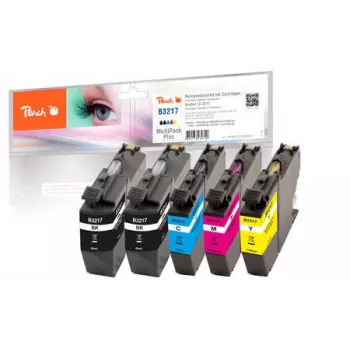 Peach PI500-225 Tintenpatrone 5 Stück Kompatibel Standard-Reichweite Schwarz, Cyan, Magenta, Gelb