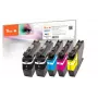 Peach PI500-225 Tintenpatrone 5 Stück Kompatibel Standard-Reichweite Schwarz, Cyan, Magenta, Gelb