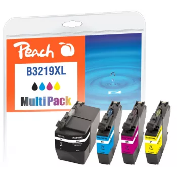 Peach 320287 Tintenpatrone 4 Stk. kompatibel Hohe (XL) Reichweite Schwarz, Cyan, Magenta, Gelb