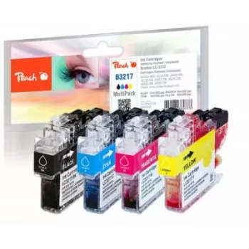 Peach PI500-238 Tintenpatrone 4 Stück Schwarz, Cyan, Magenta, Gelb
