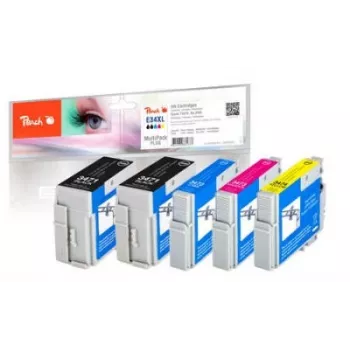 Peach PI200-631 Tintenpatrone 5 Stück Schwarz, Cyan, Magenta, Gelb