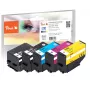Peach PI200-674 Tintenpatrone 5 Stk. Kompatibel Standardertrag Schwarz, Cyan, Magenta, Gelb