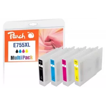 Peach PI200-724 Tintenpatrone 4 Stk. Kompatibel Hohe (XL) Reichweite Schwarz, Cyan, Magenta, Gelb