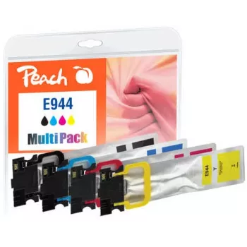Peach PI200-786 Tintenpatrone 4 Stk. Kompatibel Schwarz, Cyan, Magenta, Gelb