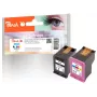 Peach PI300-1045 Tintenpatrone 2 Stk. kompatibel Schwarz, Cyan, Magenta, Gelb