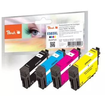 Peach PI200-970 Tintenpatrone 4 Stk. kompatibel Hohe (XL) Reichweite Schwarz, Cyan, Magenta, Gelb