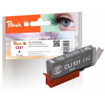 Peach PI100-499 Tintenpatrone 1 Stk. kompatibel Standardreichweite Grau