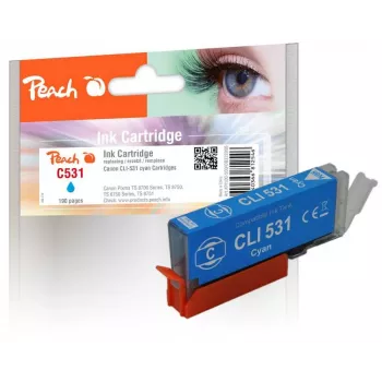 Peach PI100-500 Tintenpatrone 1 Stk. kompatibel Standardreichweite Cyan