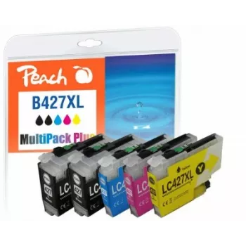 Peach PI500-402 Tintenpatrone 6 Stück Kompatibel Hohe (XL) Reichweite Schwarz, Cyan, Magenta, Gelb