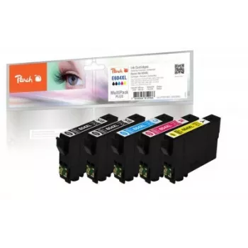 Peach PI200-989 Tintenpatrone 5 Stück Original Hohe (XL) Reichweite Schwarz, Cyan, Magenta, Gelb