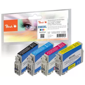 Peach PI200-848 Tintenpatrone 4 Stück Kompatibel Schwarz, Cyan, Magenta, Gelb
