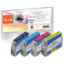 Peach PI200-848 Tintenpatrone 4 Stück Kompatibel Schwarz, Cyan, Magenta, Gelb