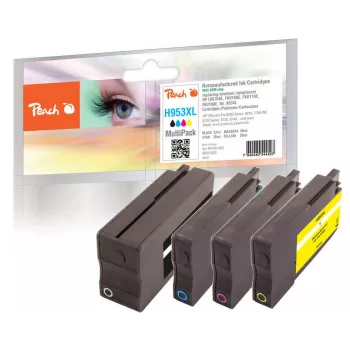 Peach PI300-932 Tintenpatrone 4 Stk. kompatibel Hohe (XL) Reichweite Schwarz, Cyan, Magenta, Gelb