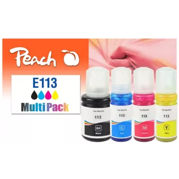 Peach 321322 Tintenpatrone 4 Stück Kompatibel Standard Reichweite Schwarz, Cyan, Magenta, Gelb
