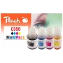 Peach PI100-440 Tintenpatrone 4 Stk. kompatibel Schwarz, Cyan, Magenta, Gelb