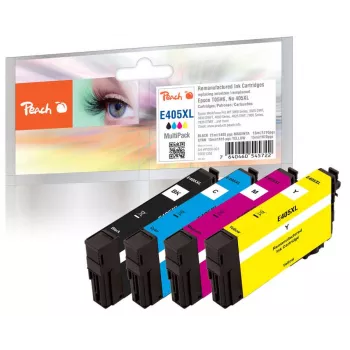 Peach 0F321358 Tintenpatrone 4 Stk. kompatibel Hohe (XL) Reichweite Schwarz, Magenta, Gelb, Cyan