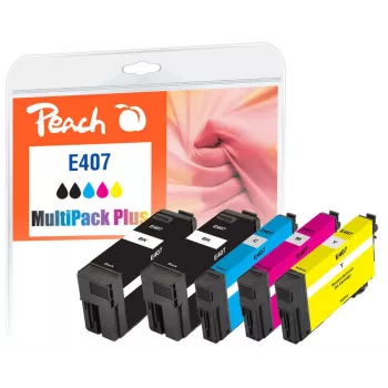 Peach PI200-938 Tintenpatrone 5 Stk. kompatibel Schwarz, Cyan, Magenta, Gelb