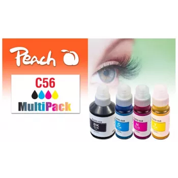 Peach 321697 Tintenpatrone 4 Stk. Kompatibel Standardertrag Schwarz, Cyan, Magenta, Gelb