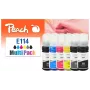 Peach 321706 Tintenpatrone 6 Stück Kompatibel Standard-Reichweite Schwarz, Cyan, Grau, Magenta, Gelb