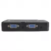 Manhattan KVM-Switch Kompakt 4-Port, 4x USB-A, Kabel im Lieferumfang, Audio-Unterstützung, Steuern Sie 4 Computer über einen PC/Maus/Bildschirm, Schwarz, Lebenslange Garantie, Verpackt