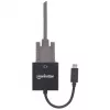 Manhattan USB-C zu VGA Konverterkabel, 1080p@60Hz, Schwarz, 8cm, Stecker auf Buchse, Lebenslange Garantie, Entspricht CDP2HD