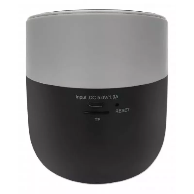 Manhattan Metallic Bluetooth-Lautsprecher mit kabelloser Ladestation, ordentliche Klangausgabe (3 W), 3 Stunden Wiedergabezeit, kabellose Ladestation 5 W, integrierte Bedienelemente, Reichweite 10 m, microSD-Kartenleser, USB-A-Ladekabel inklusive, Bluetooth 5.0, 3 Jahre Garantie