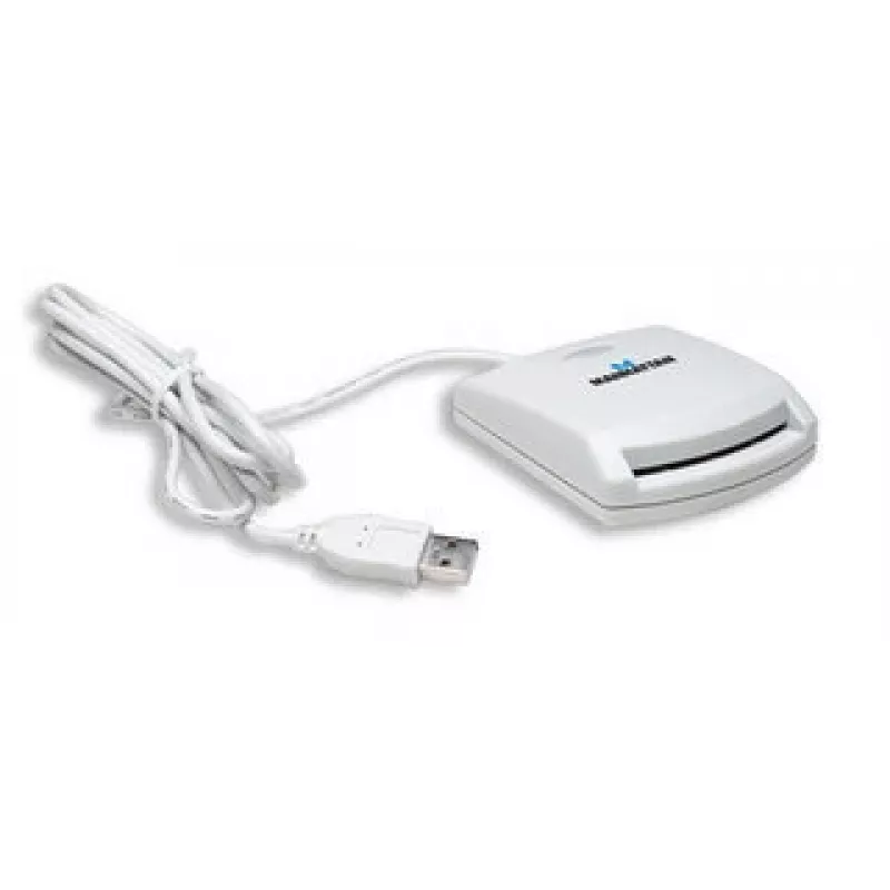 Manhattan 172844 Smartcard-Lesegerät USB 1.1 Weiß