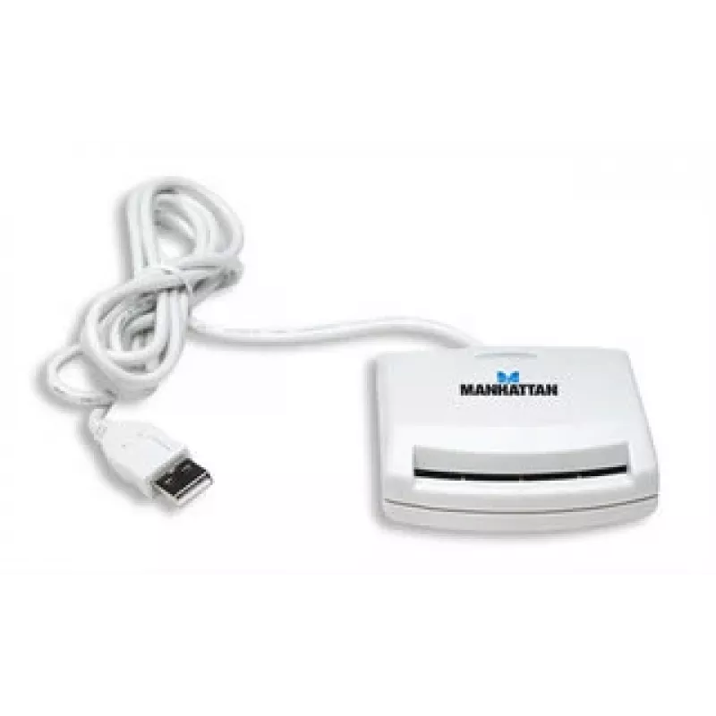 Manhattan 172844 Smartcard-Lesegerät USB 1.1 Weiß