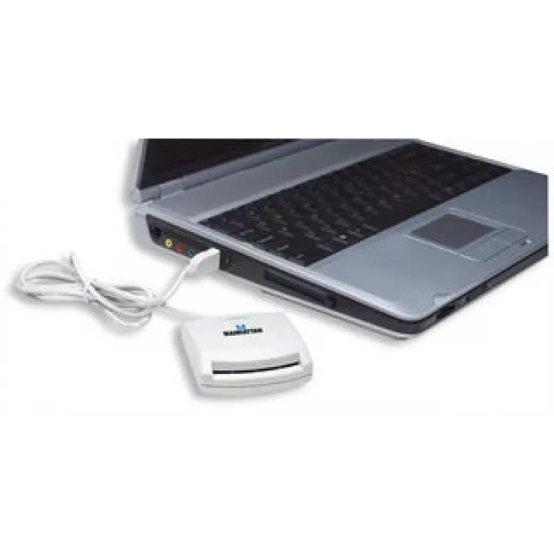 Manhattan 172844 Smartcard-Lesegerät USB 1.1 Weiß