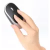 Manhattan Einzelner USB-A-Nano-Empfänger für beides, drahtlose Full-Size-Tastatur, beidhändige optische Maus mit drei Tasten und Scrollrad, 1200 dpi, Silber/Schwarz
